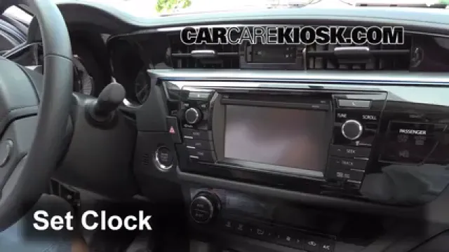 2014 Toyota Corolla S 1.8L 4 Cyl. Clock Set Clock